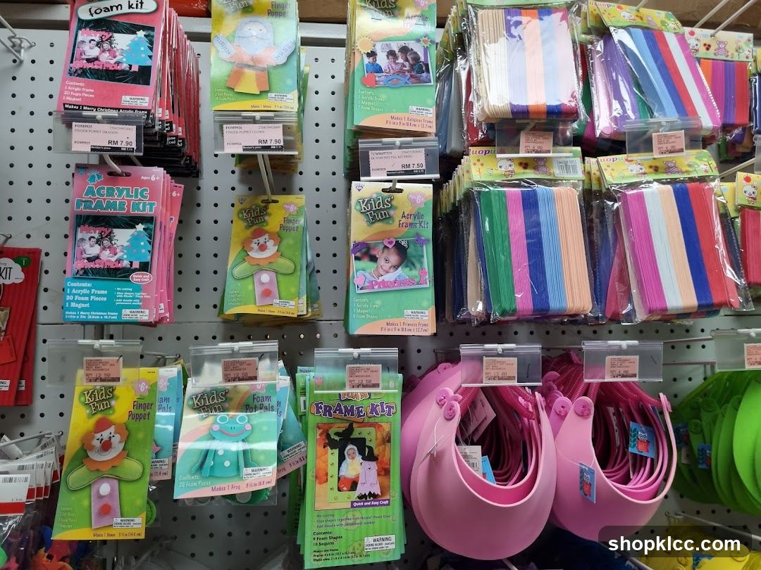Kids Craft Supplies Display