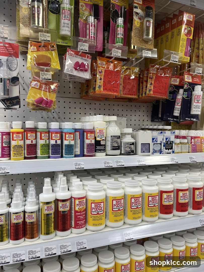 Craft Supplies Shelf