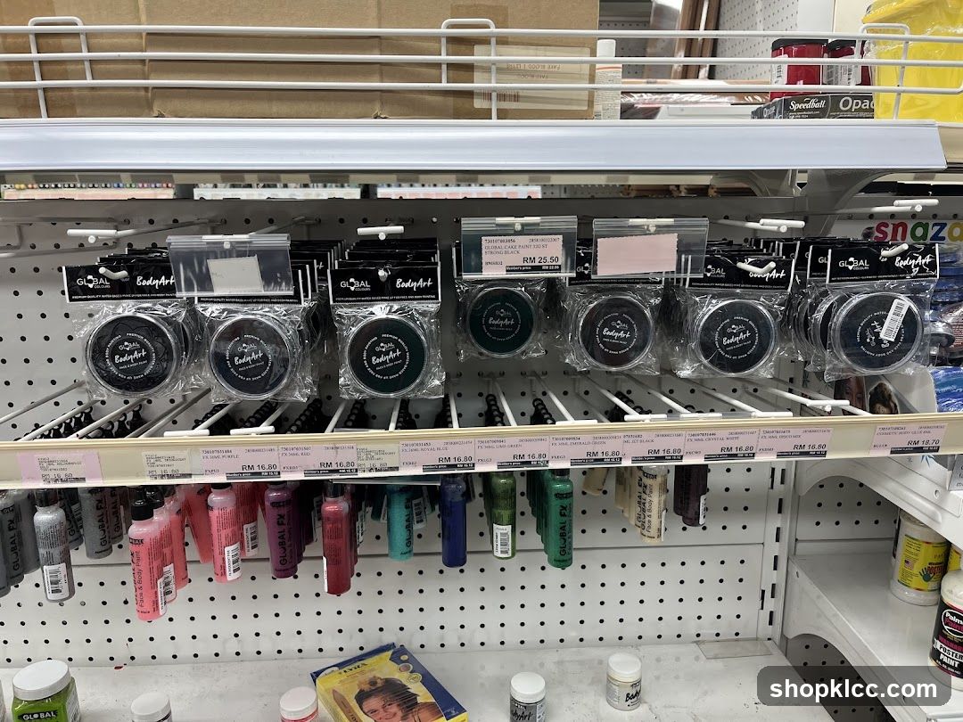 Shelf of Beauty Products