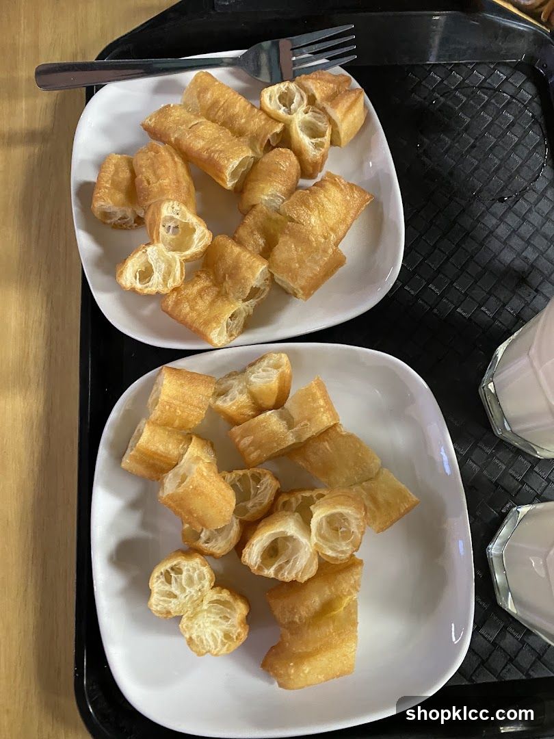 Fried Dough Snacks on Trays