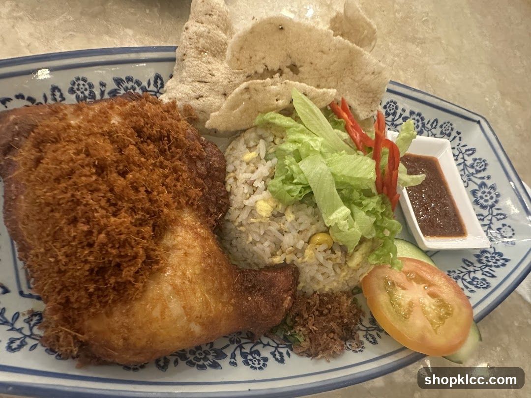 Fried Chicken Rice Plate