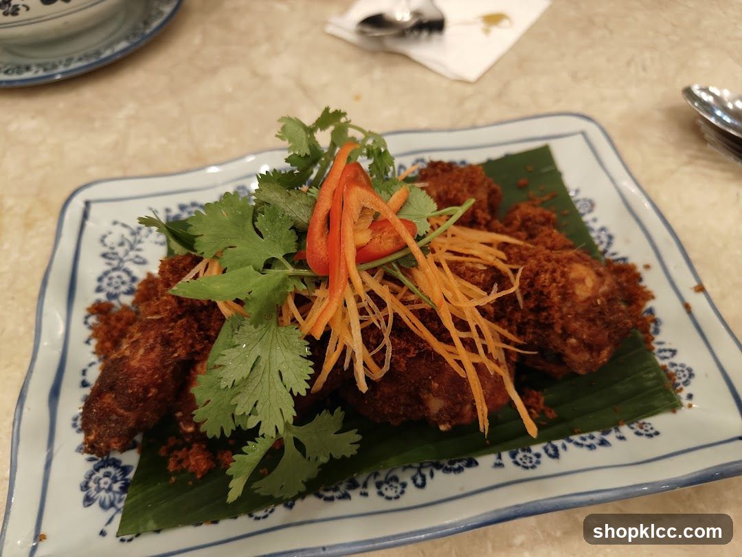 Fried Chicken with Garnish
