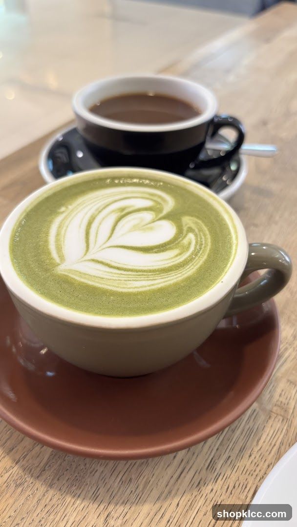 Matcha Latte and Coffee