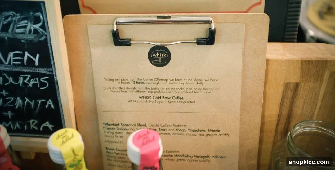 WHISK Cold Brew Coffee Menu