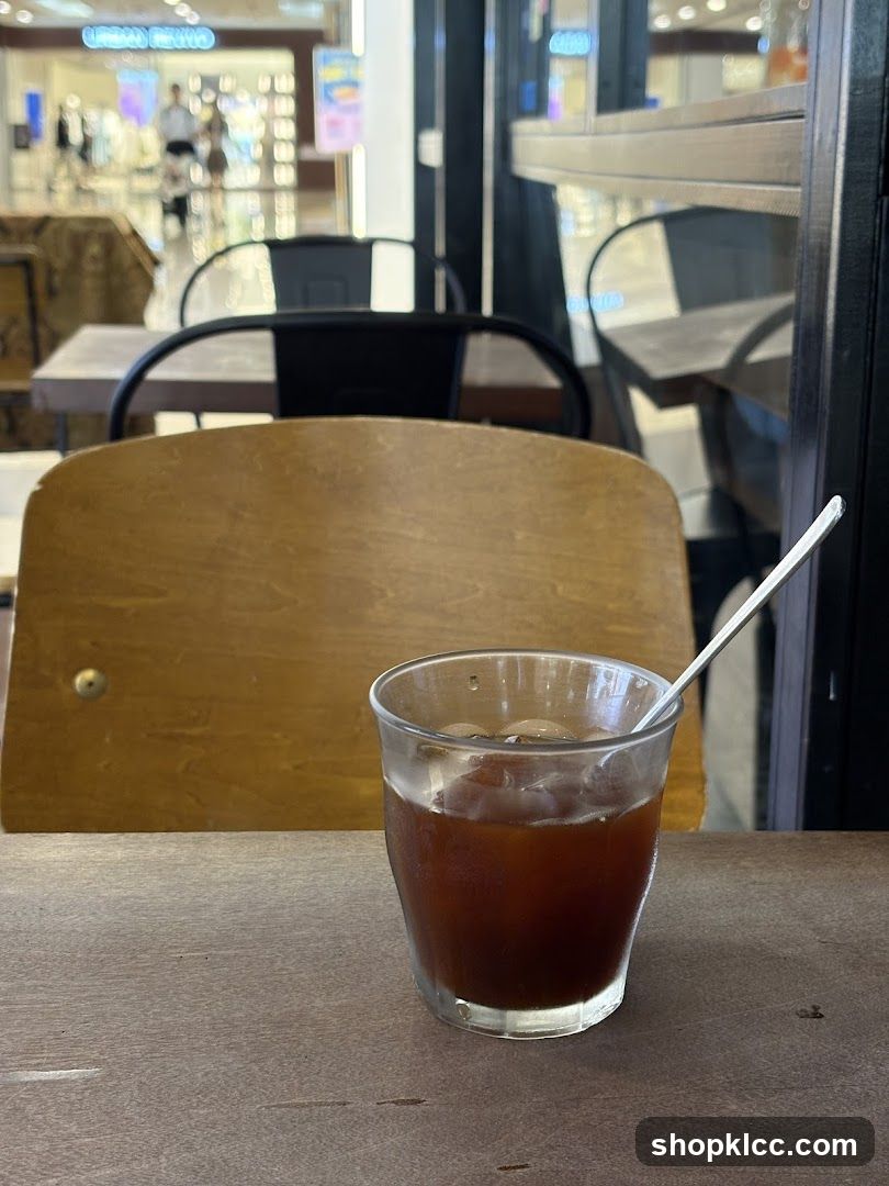 Iced Coffee at a Cafe