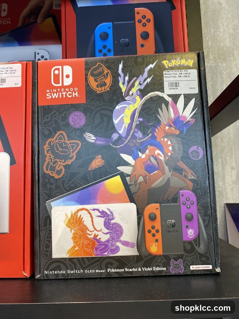 Nintendo Switch OLED Pokémon Scarlet & Violet Edition Box