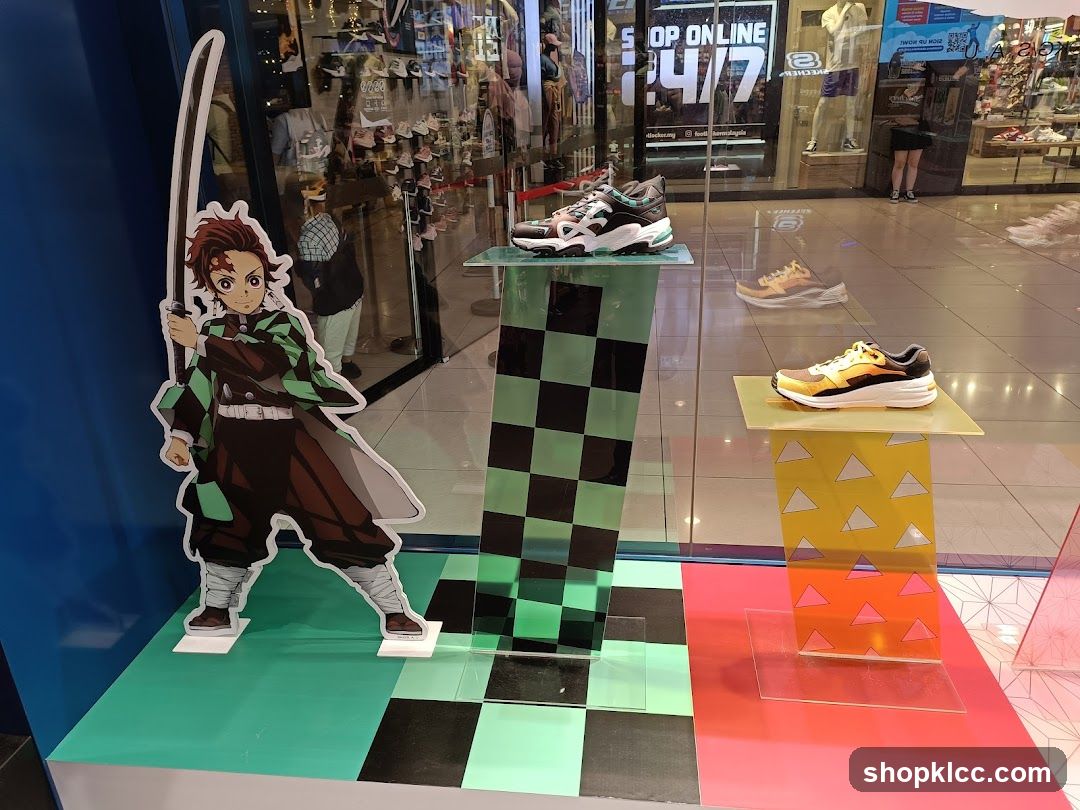 Demon Slayer x Nike Collaboration Display