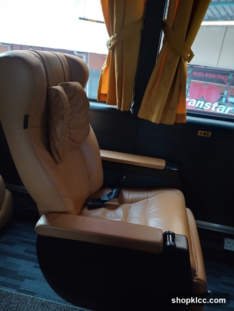 Bus Interior Seat View