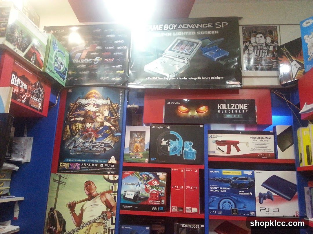 Video Game Store Interior Display