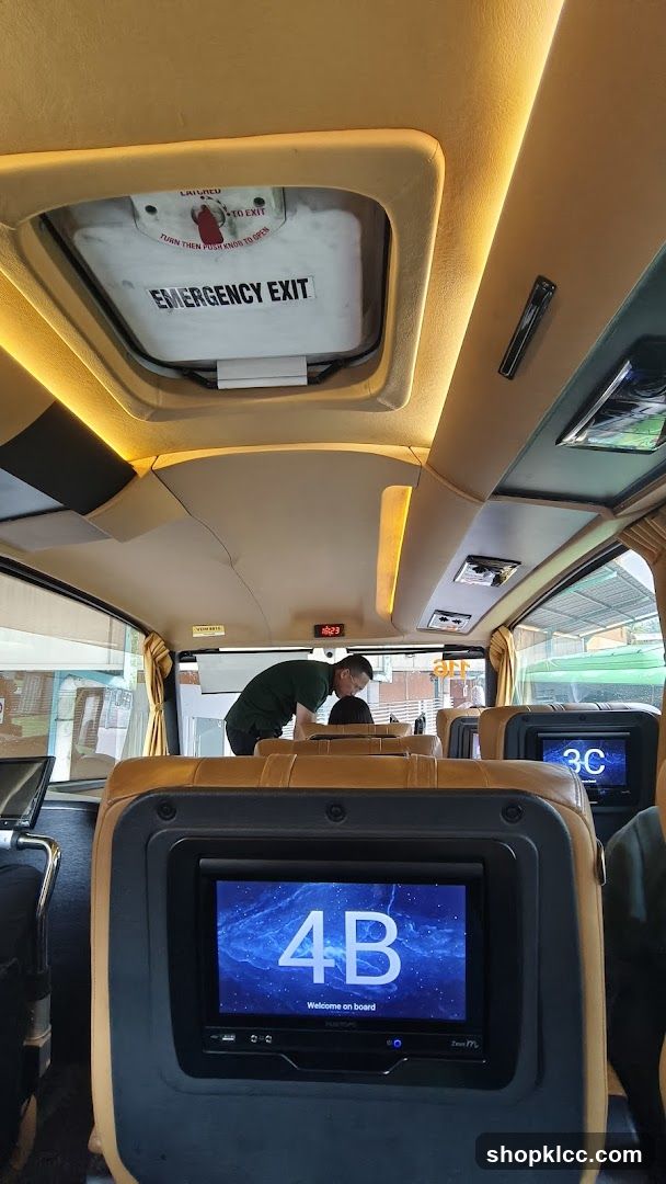 Luxury Bus Interior View