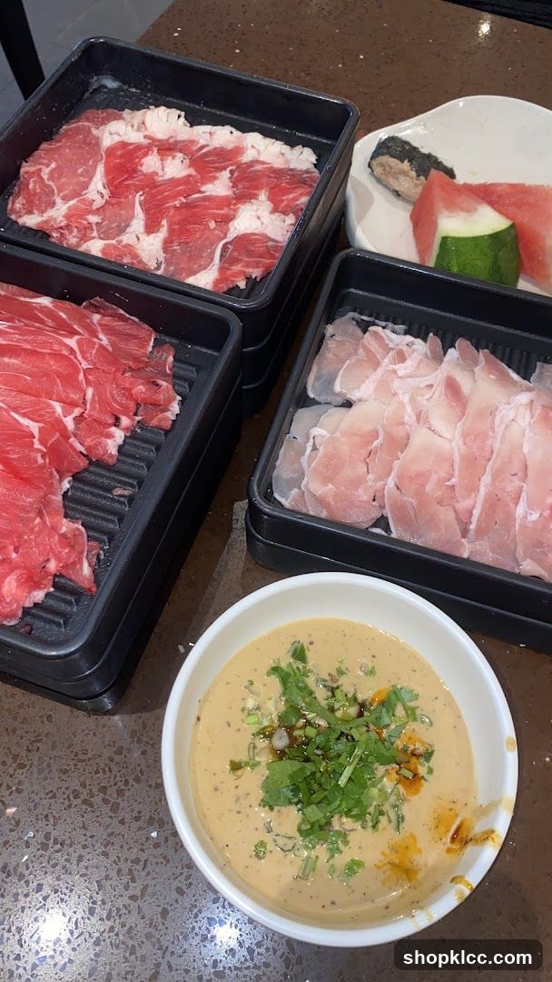 Hot Pot Ingredients and Dip