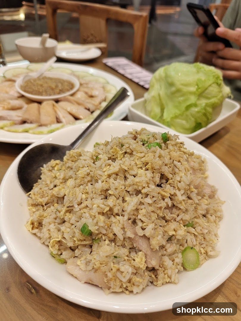 Fried Rice and Chicken Platter