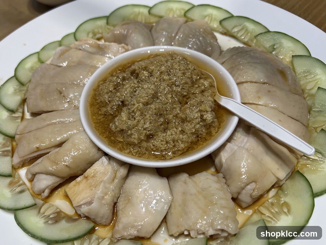 Hainan Chicken Rice with Ginger Sauce