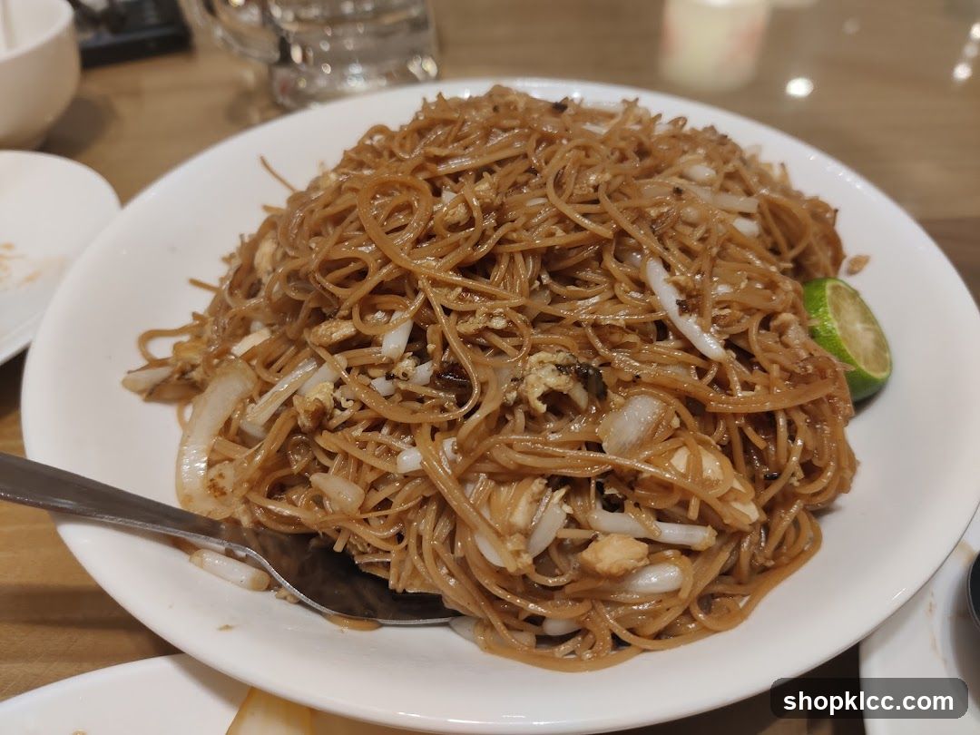 Noodle Dish with Lime Wedge