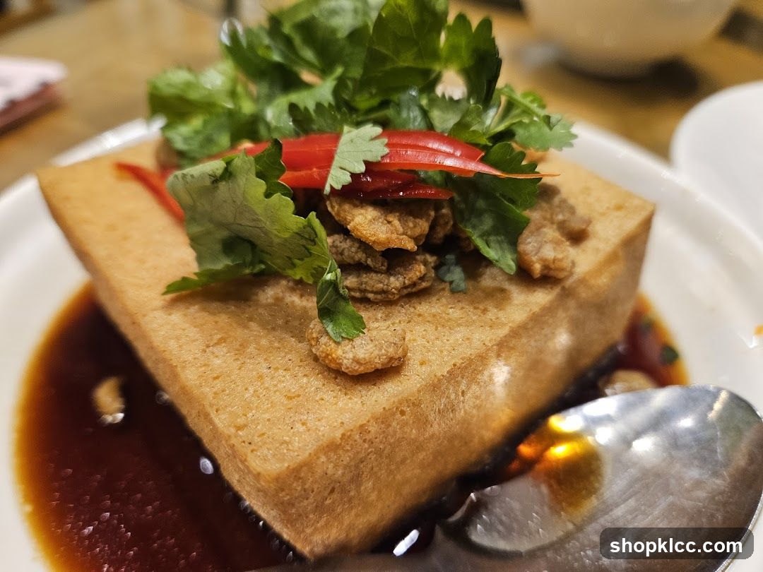 Tofu with Crispy Toppings and Cilantro