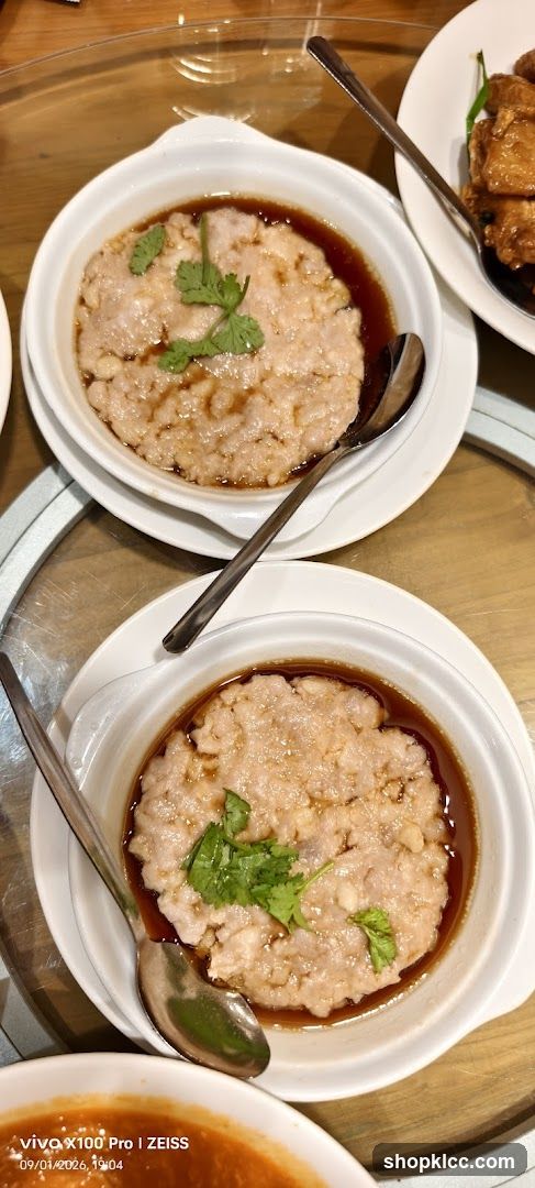 Dish with minced meat and sauce