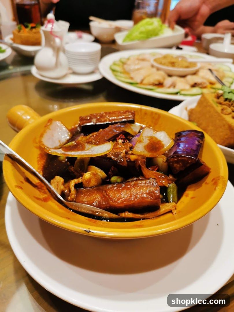 Dish with Eggplant and Other Ingredients