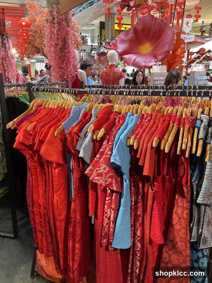 Red Traditional Clothing Display