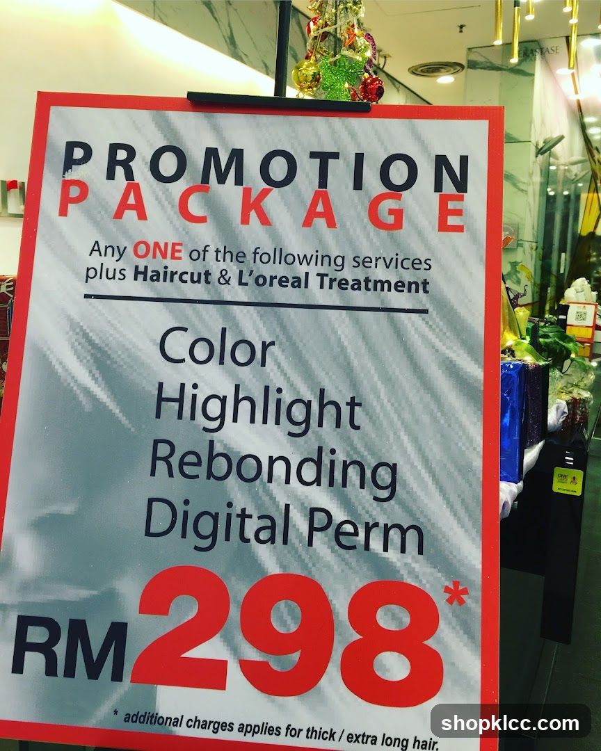Hair Salon Promotion Package Sign
