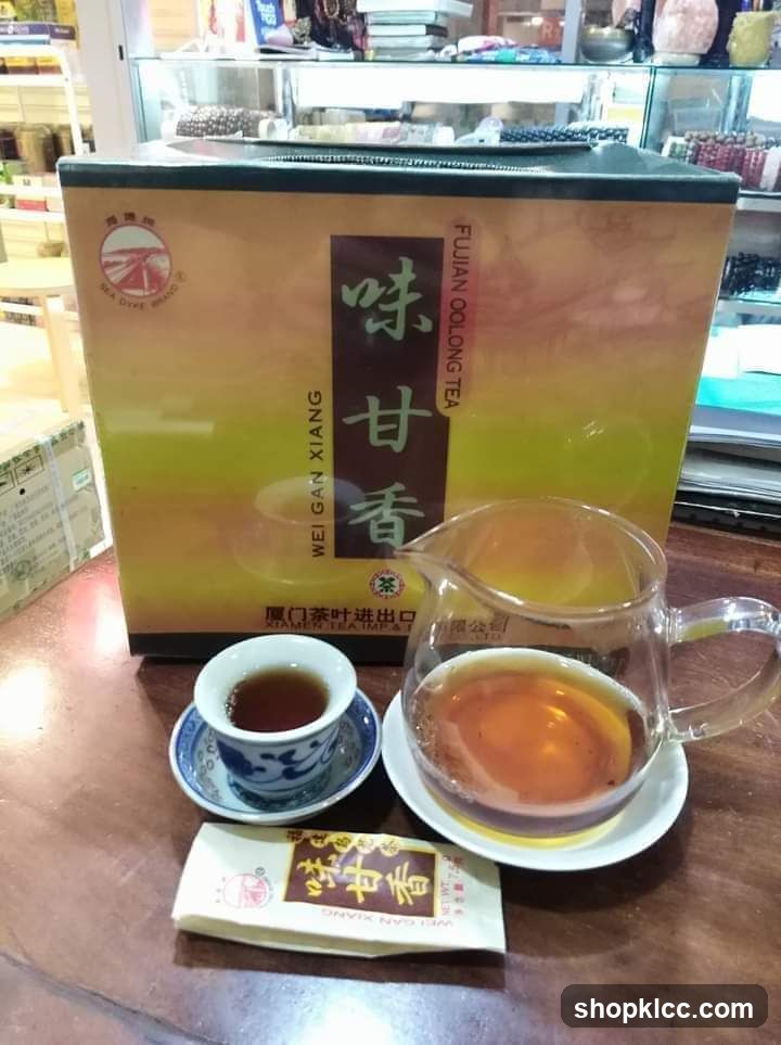 Fujian Oolong Tea Display