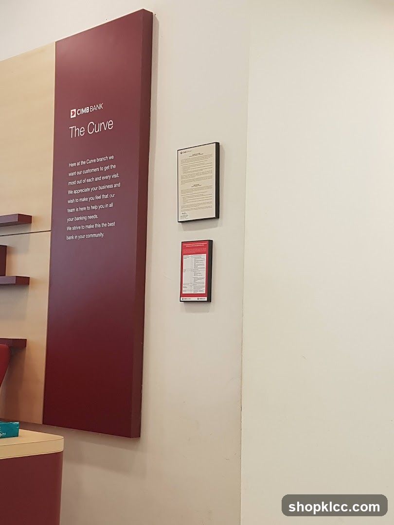 CIMB Bank The Curve Branch Interior