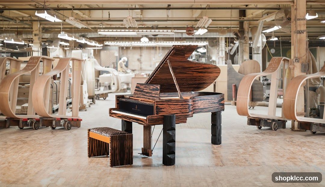 Grand Piano in Workshop
