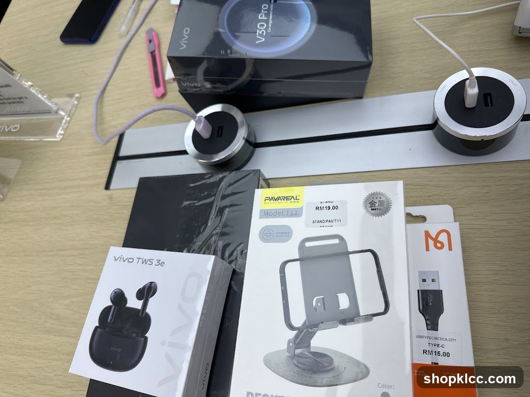 Electronics and Accessories Display