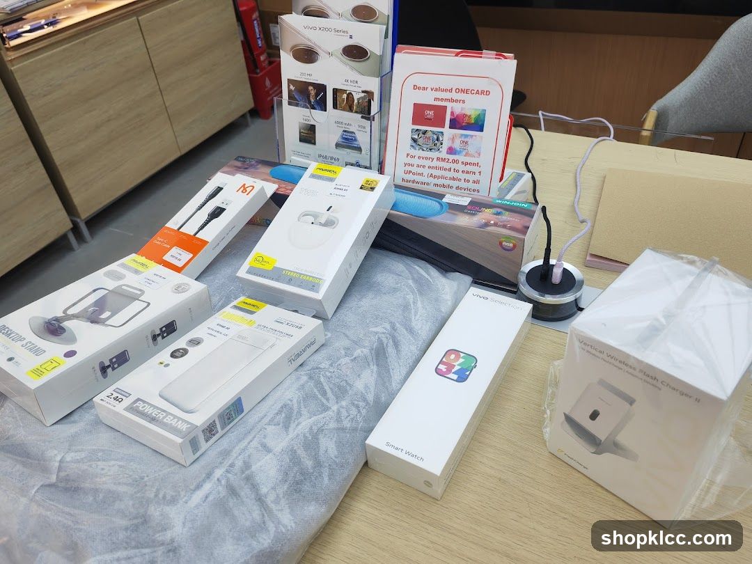 Electronics and Accessories Display