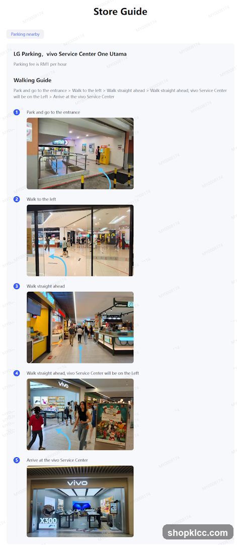 Store Guide - LG Parking & vivo Service Center One Utama
