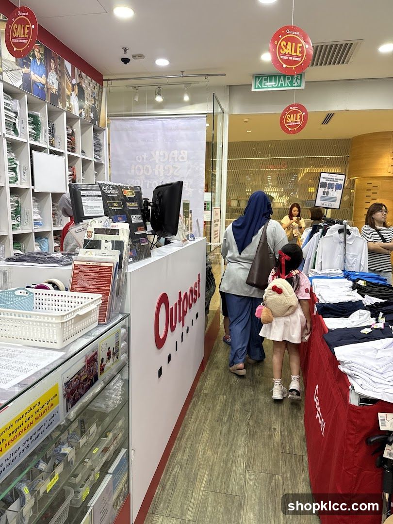 Store Interior with Clothing Display