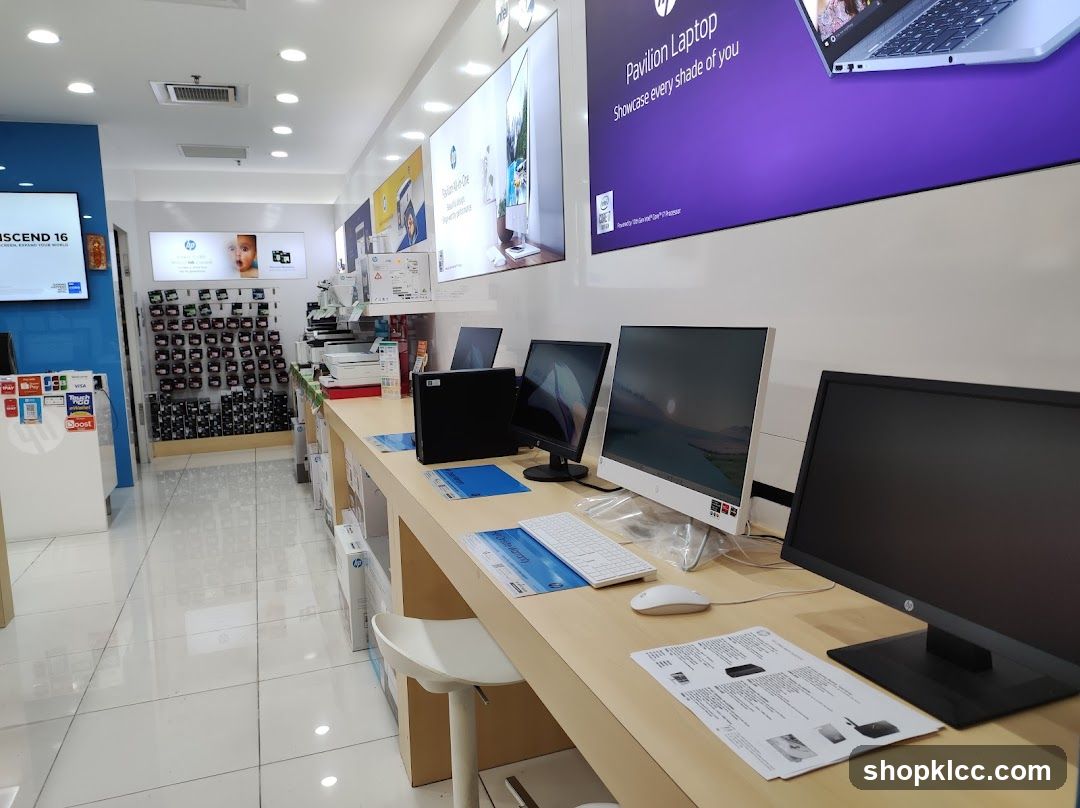 Electronics Store Interior Display