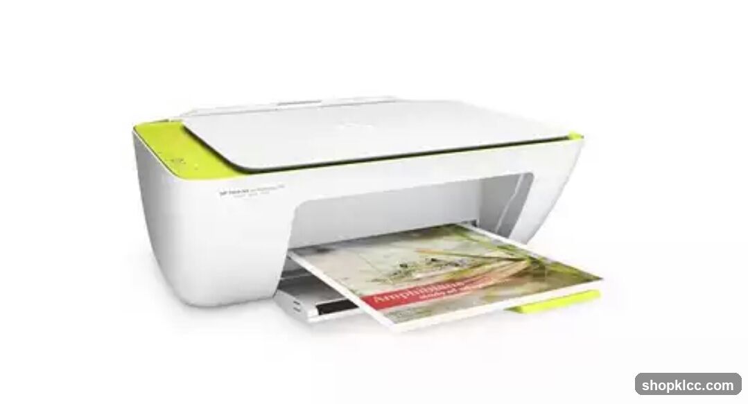HP Printer with Printed Document