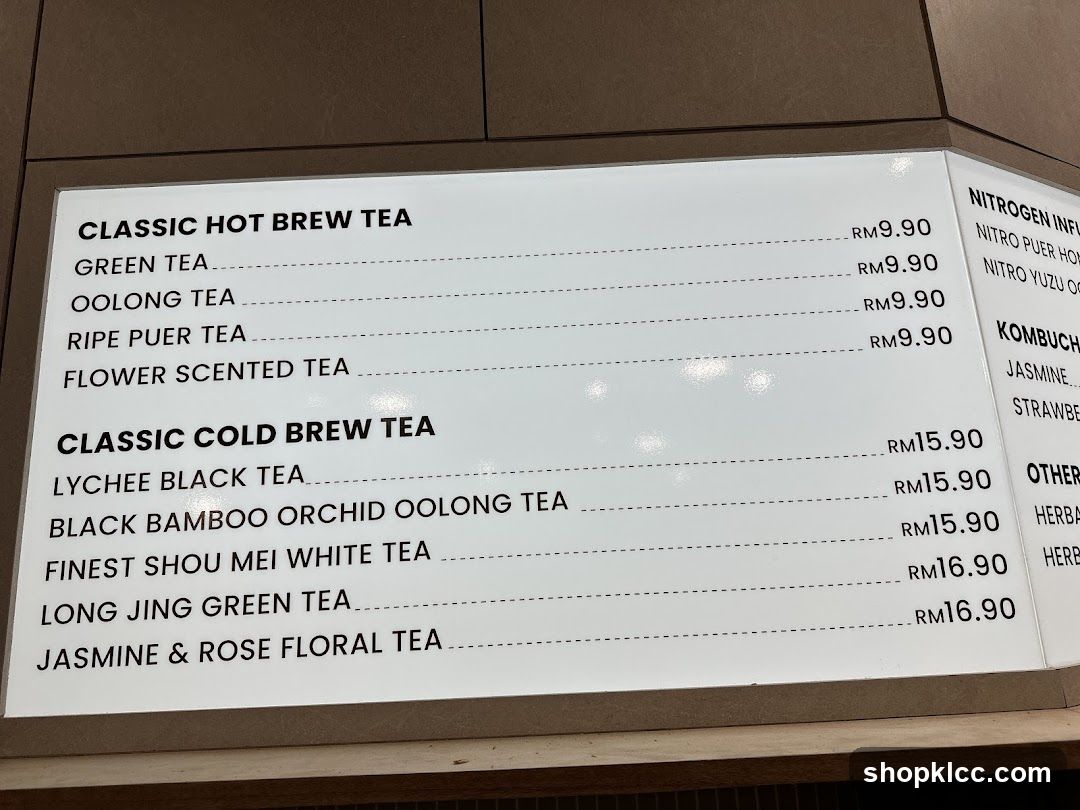 Tea Menu Board