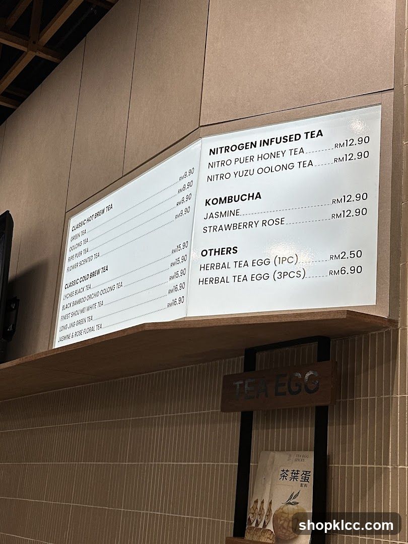 Tea Shop Menu Board