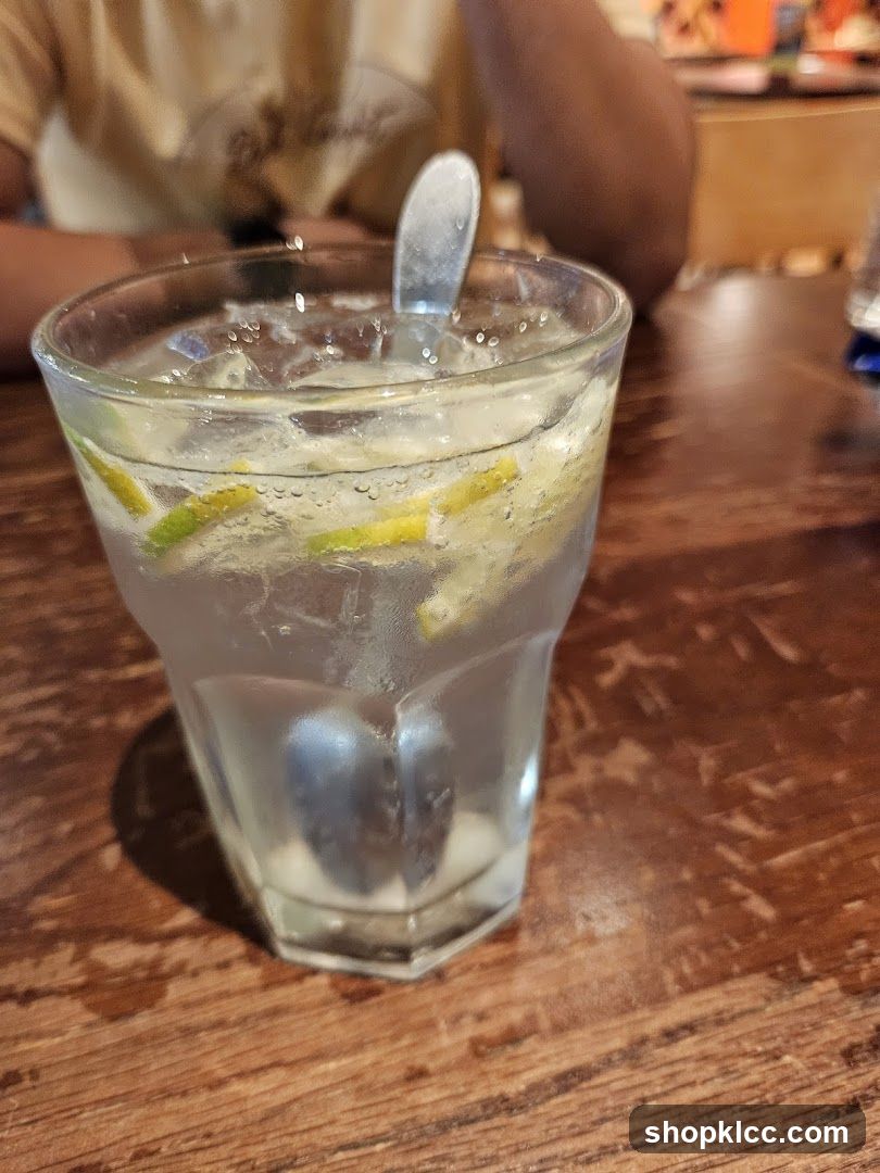 Drink with Lemon and Lime