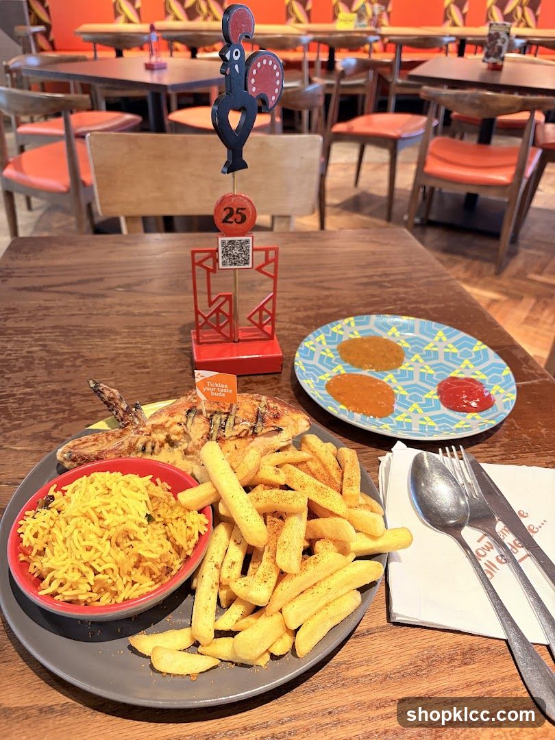 Chicken Meal with Fries and Rice