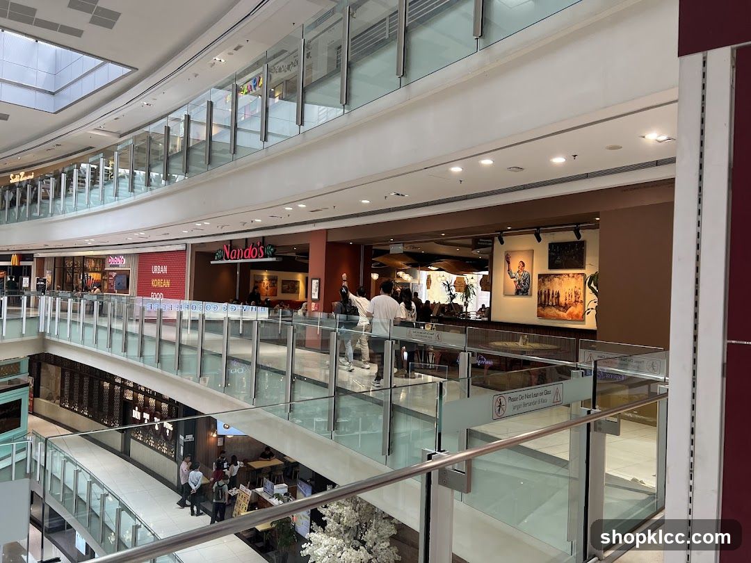 Mall Interior with Restaurants