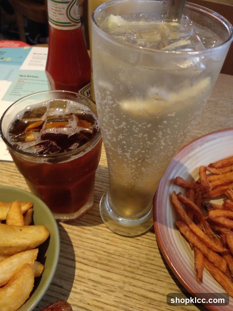 Drinks and Fries