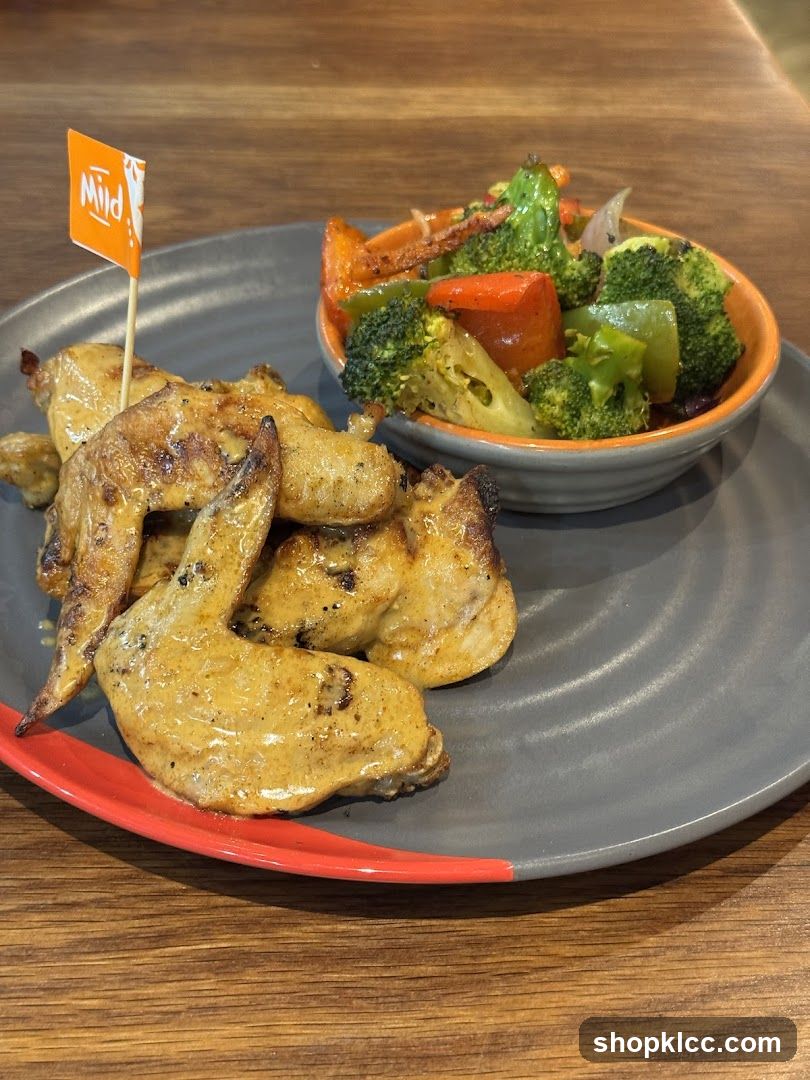 Chicken Wings with Roasted Vegetables