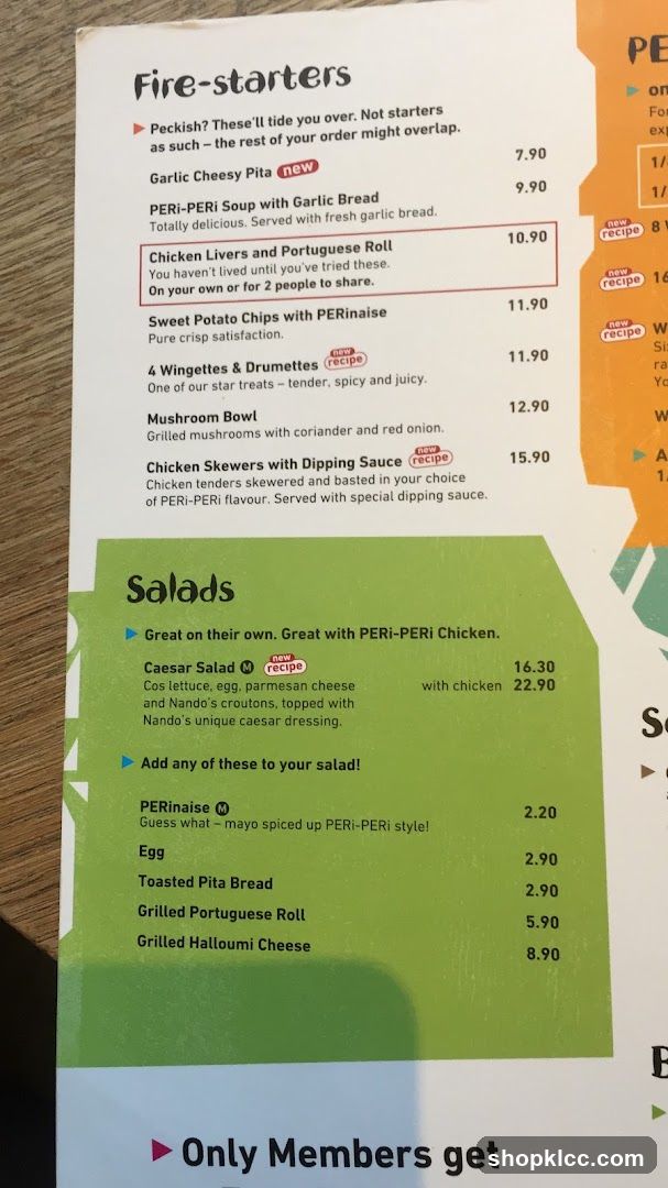 Fire-starters and Salads