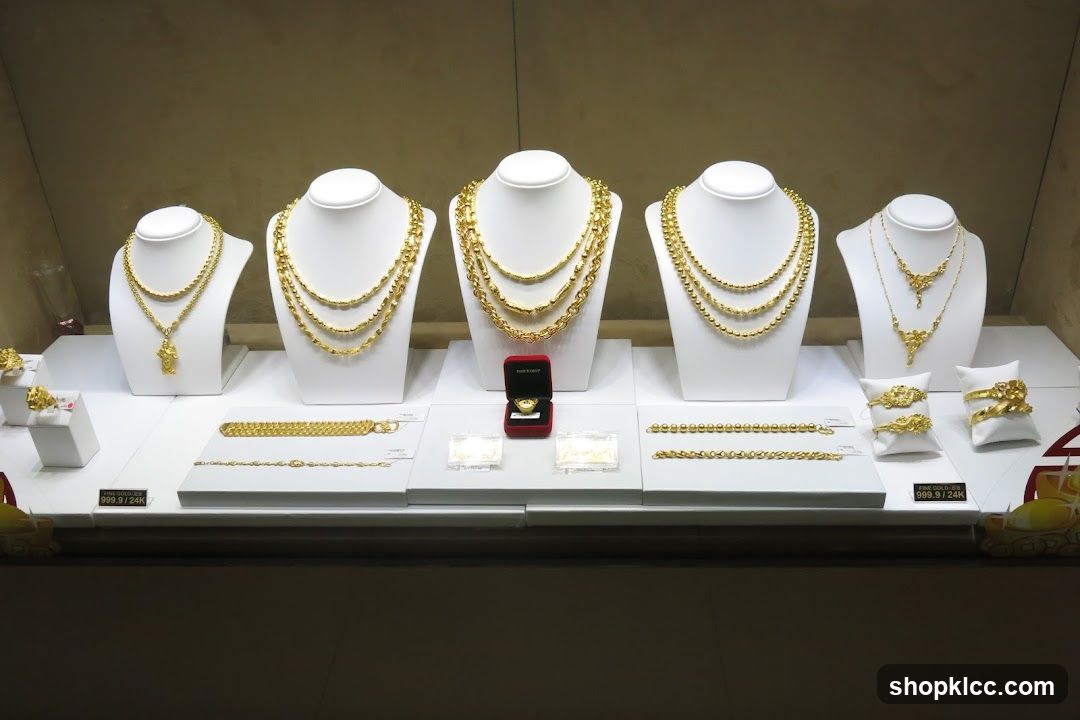 Gold Jewelry Display