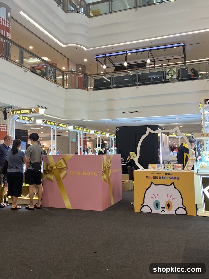 Shopping Mall Interior with Booths