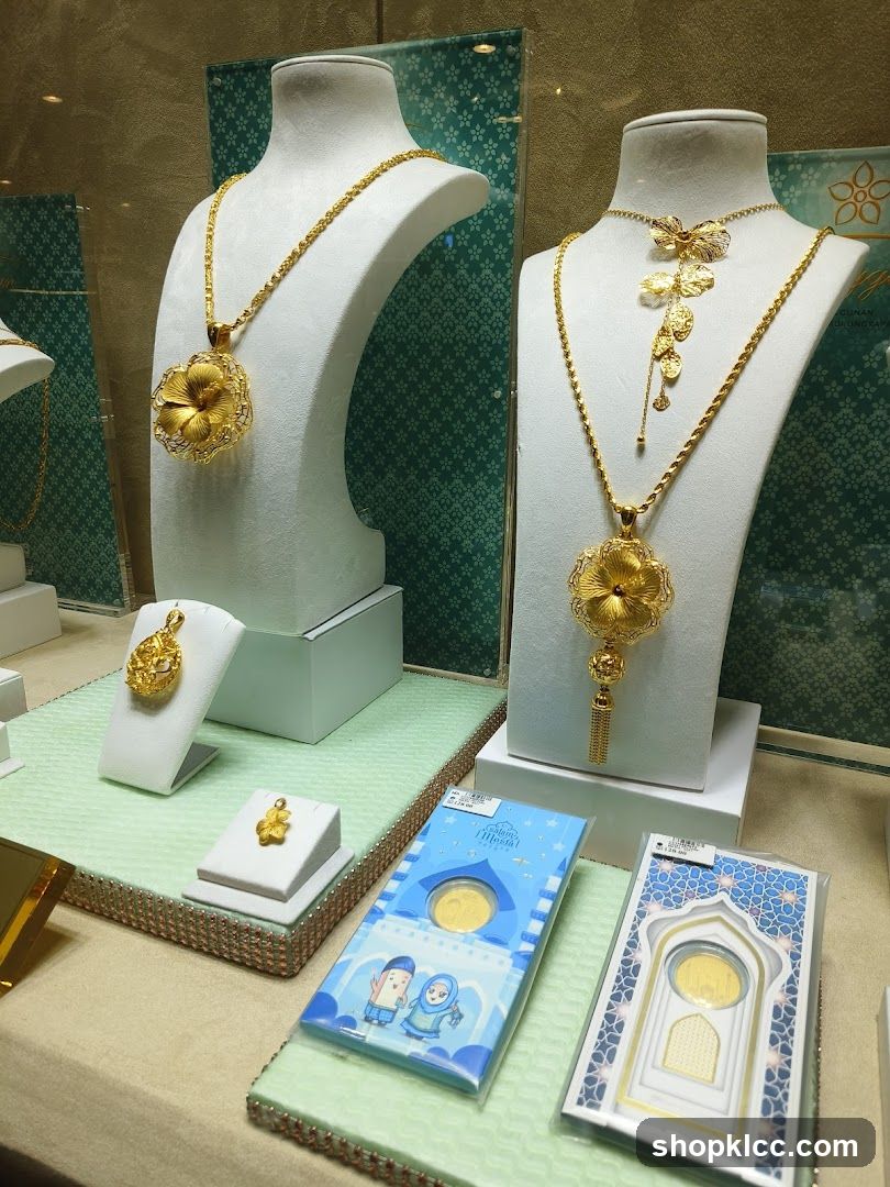 Gold Jewelry Display