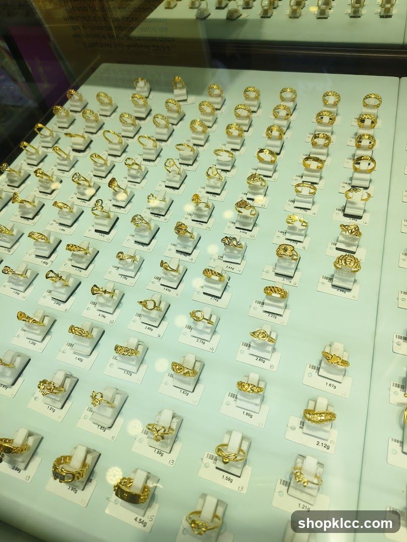 Gold Ring Display Case