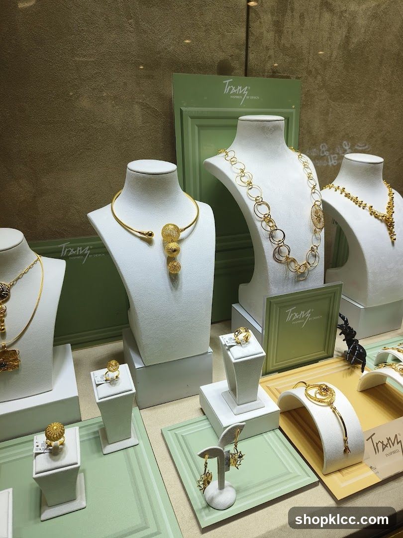 Gold Jewelry Display