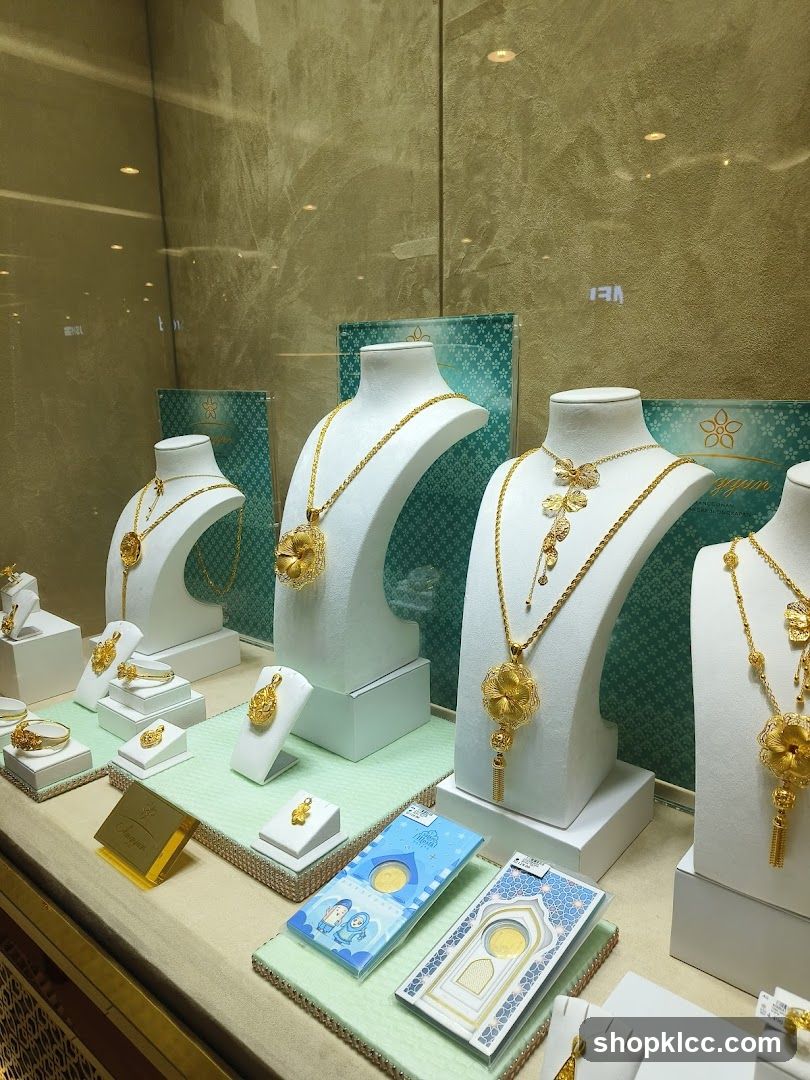 Gold Jewelry Display