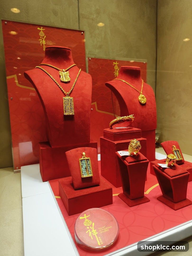 Gold Jewelry Display
