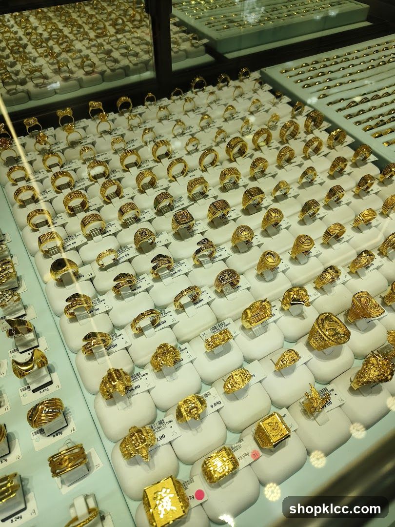 Gold Ring Display Case