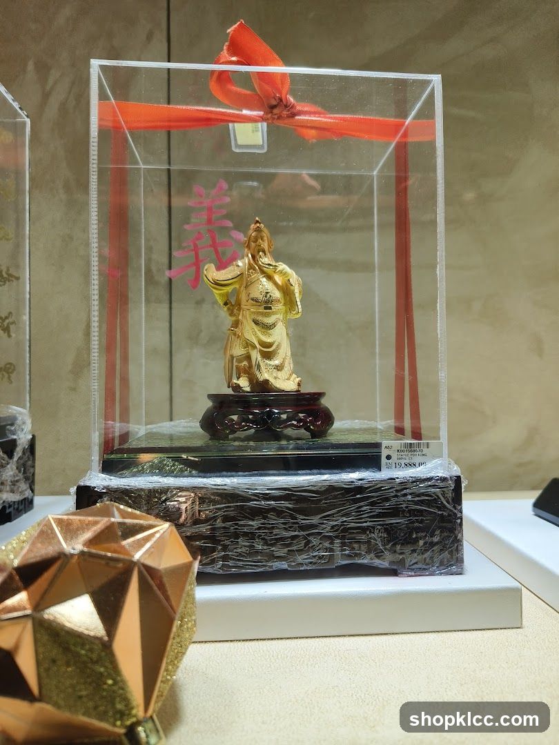 Golden Statue Display