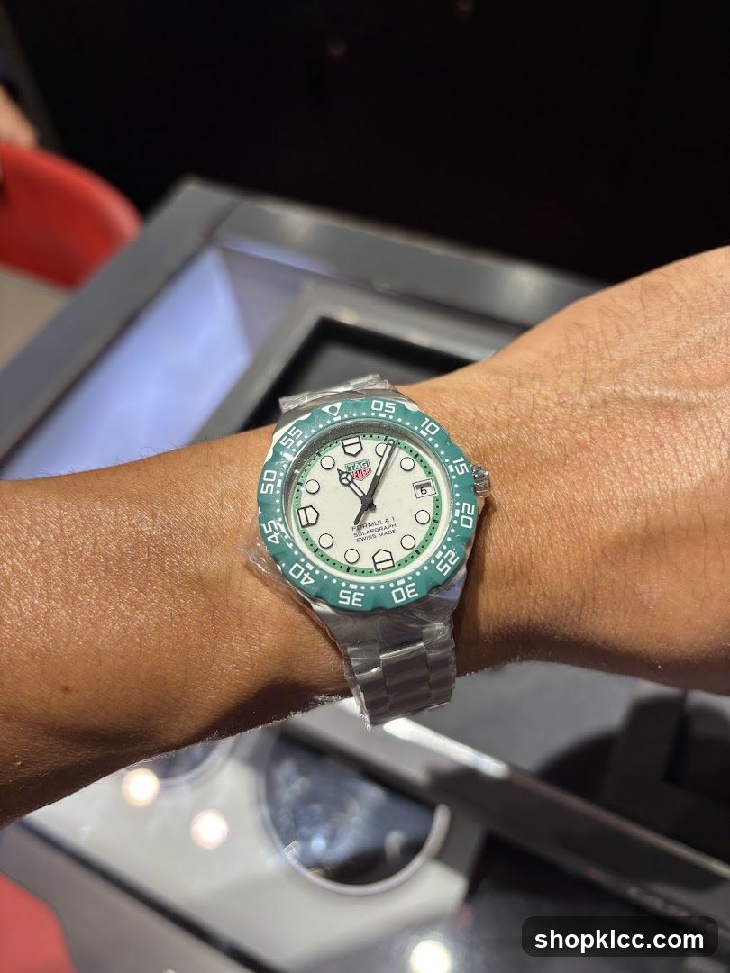 Watch on wrist